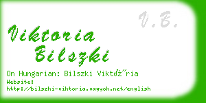 viktoria bilszki business card